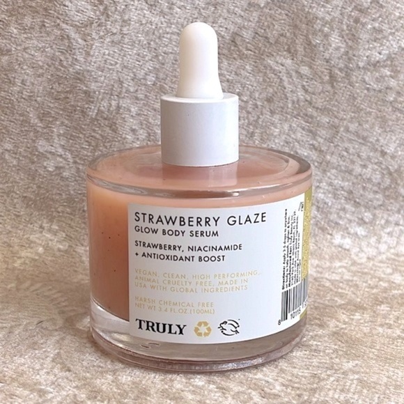 Brand New Truly Strawberry Glaze Glow Body Serum Vegan Clean Antioxidant Boost - Picture 6 of 11